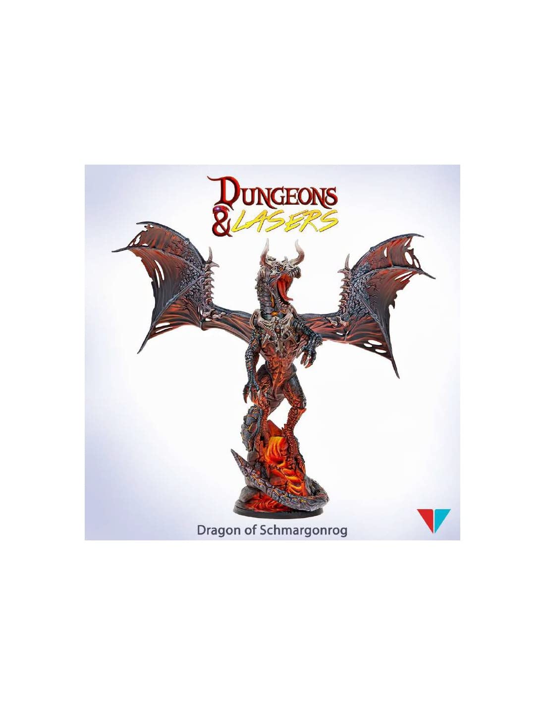 Dungeons & Lasers Dragons: Dragon of Schmargonrog – 157mm Unpainted and Unassembled Miniature by Archon Studio – TTRPG RPG DND D&D (ARCDNL0030