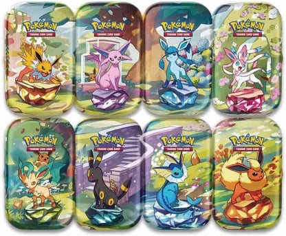 Pokemon Tcg: Scarlet & Violet 8.5 - Prismatic Evolution - Mini Tin - Sealed Cdu 8 Tins