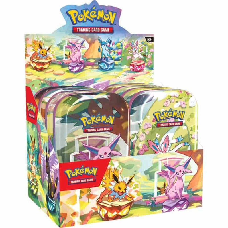 Pokemon Tcg: Scarlet & Violet 8.5 - Prismatic Evolution - Mini Tin - Sealed Cdu 8 Tins