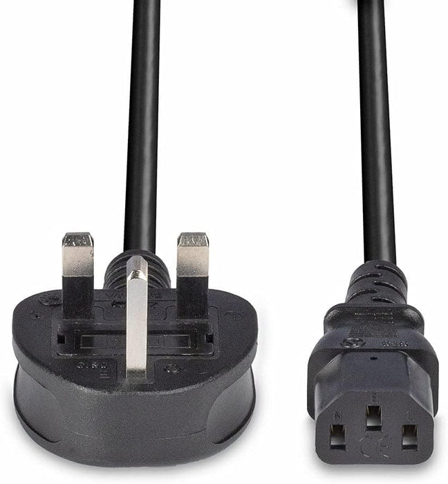 LINDY 7.5m UK Mains 3 Pin Plug to IEC C13 Power Cable