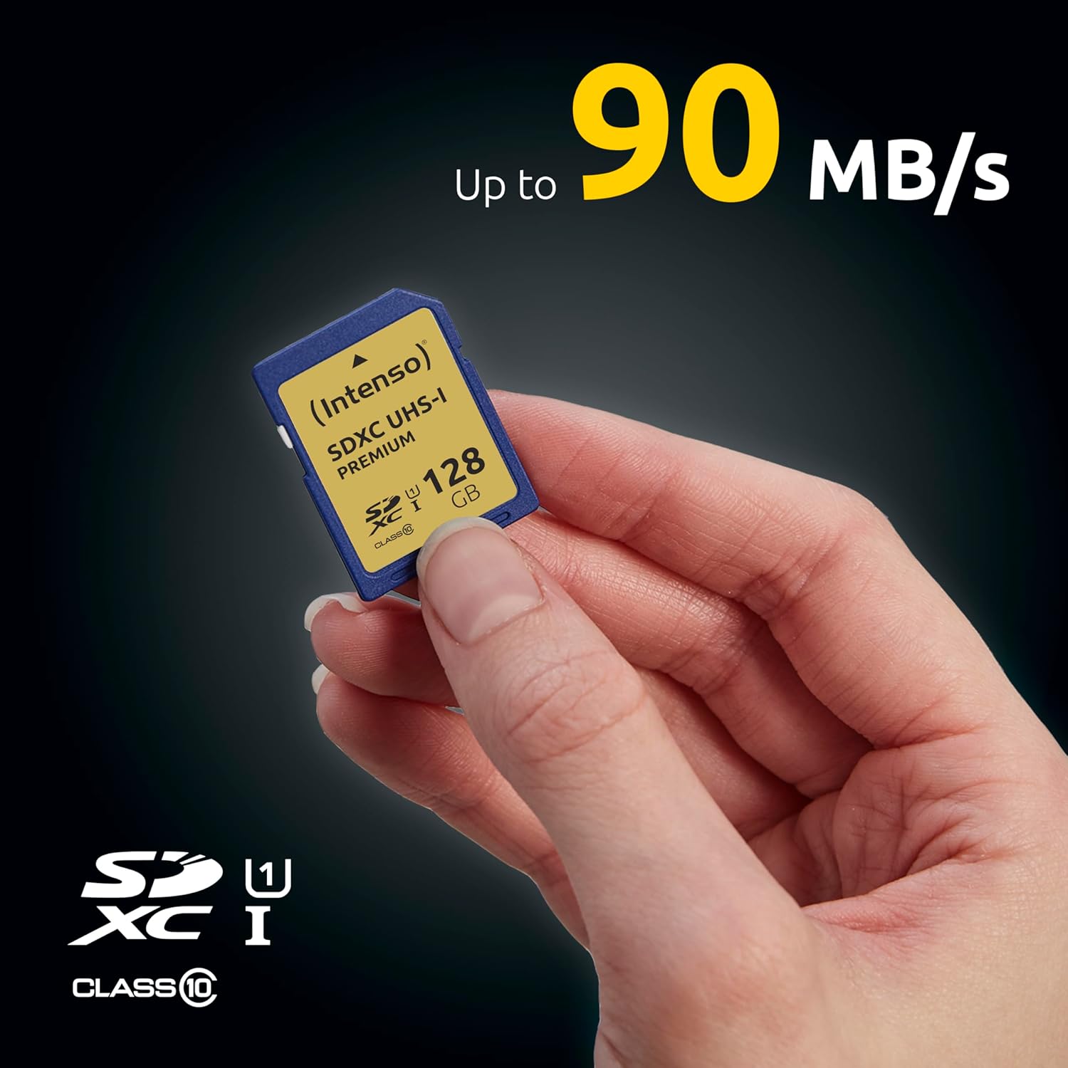 Intenso premium scheda di memoria sdxc da 128 gb, class 10 uhs-i.