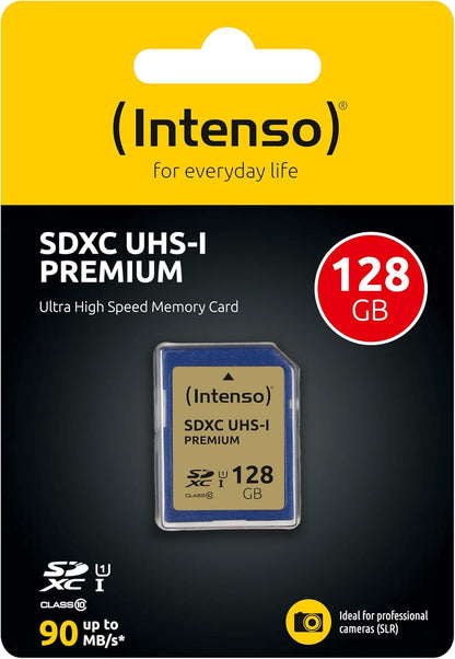 Intenso premium scheda di memoria sdxc da 128 gb, class 10 uhs-i.