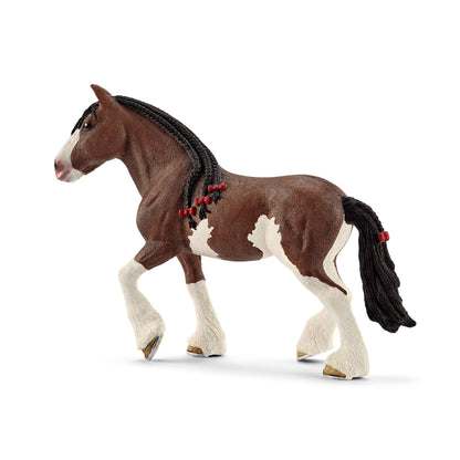 SCHLEICH 13809 Clydesdale Stute, für Kinder ab 3+ Jahren, Farm World - Spielfigur