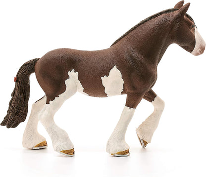 SCHLEICH 13809 Clydesdale Stute, für Kinder ab 3+ Jahren, Farm World - Spielfigur
