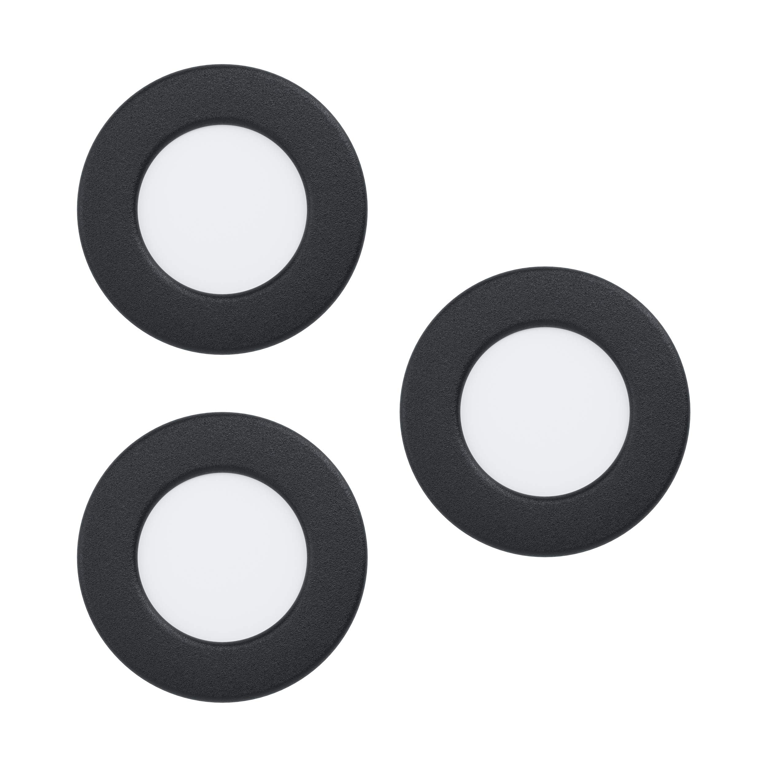 Eglo - Fueva 5 Recessed Set - Black - 86Mm Diameter, 26Mm Height