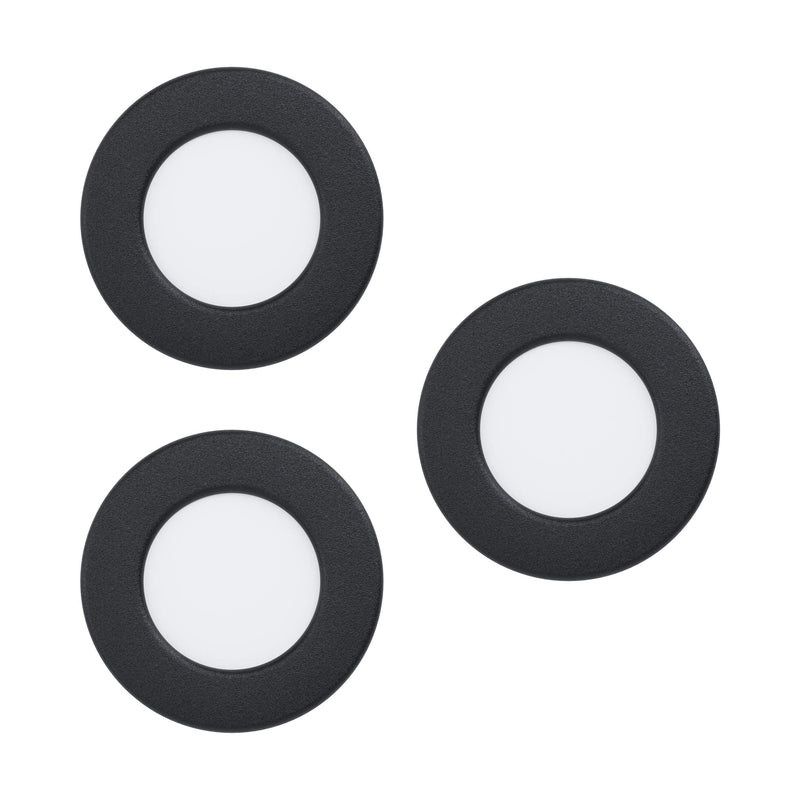Eglo - Fueva 5 Recessed Set - Black - 86Mm Diameter, 26Mm Height