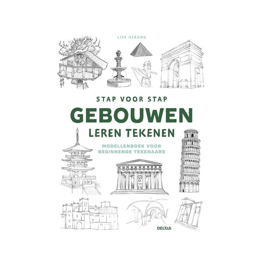 Stap voor stap gebouwen leren tekenen: Modellenboek voor beginnende tekenaars