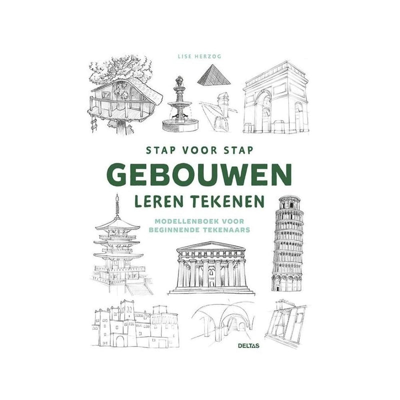 Stap voor stap gebouwen leren tekenen: Modellenboek voor beginnende tekenaars