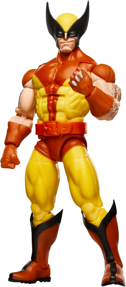 Marvel Legends Series Wolverine, X-Men Retro Marvel Comics Secret Wars Collectible 6 Inch Action Figure, Yellow and Blue