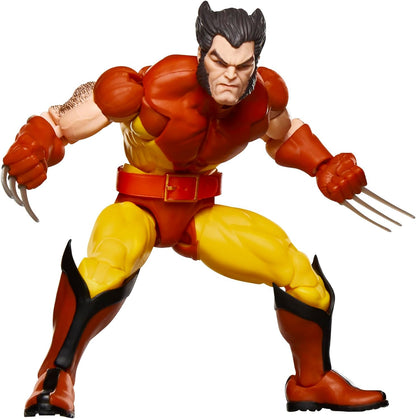Marvel Legends Series Wolverine, X-Men Retro Marvel Comics Secret Wars Collectible 6 Inch Action Figure, Yellow and Blue