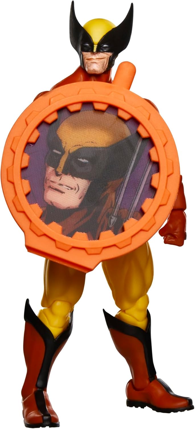 Marvel Legends Series Wolverine, X-Men Retro Marvel Comics Secret Wars Collectible 6 Inch Action Figure, Yellow and Blue