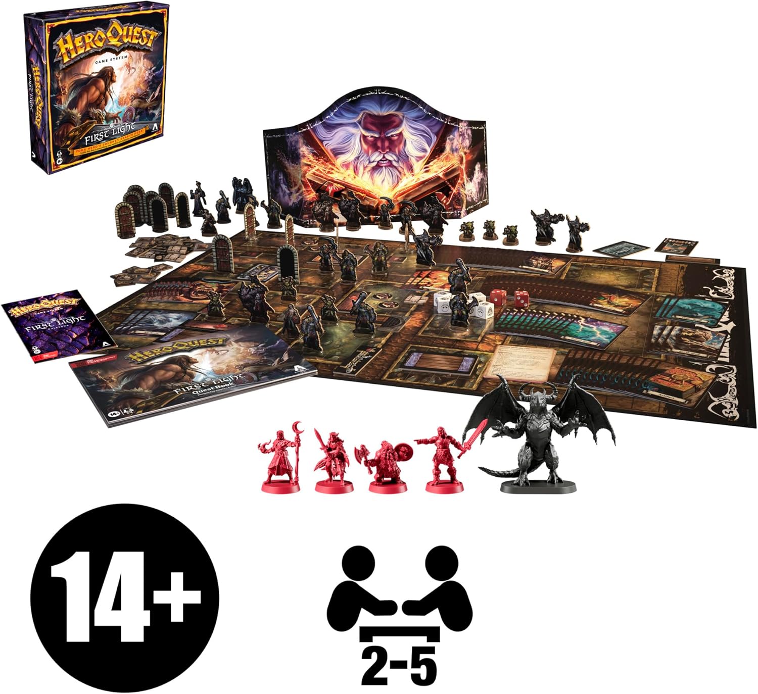 Avalon Hill HeroQuest First Light Game System - Juego de mesa (versión en inglés