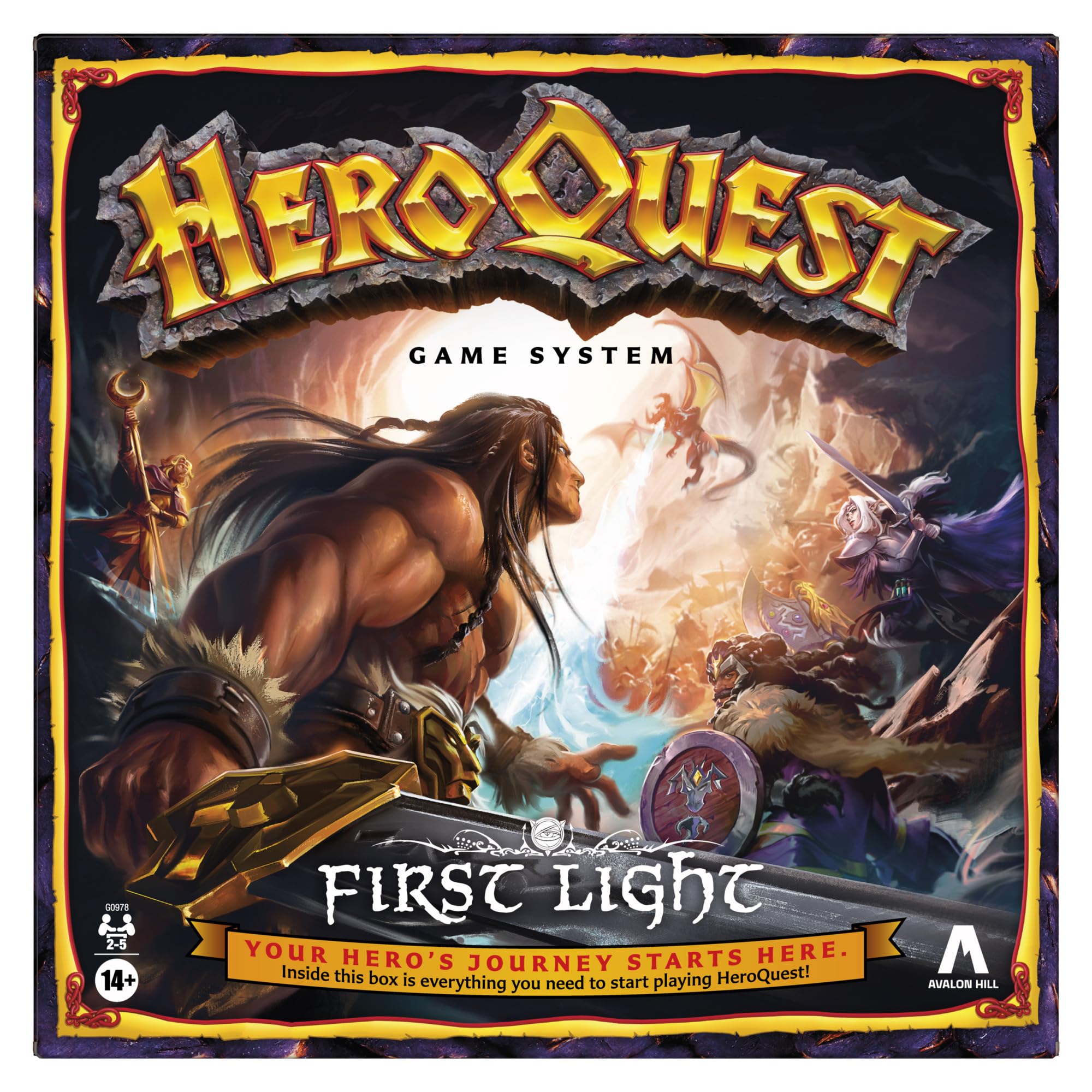 Avalon Hill HeroQuest First Light Game System - Juego de mesa (versión en inglés