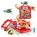 ROBO ALIVE Dino Escape, Series 1, Dinosaur and Helicopter Playset, Battery-Powered Robotic Light Up Toy, (T-Rex