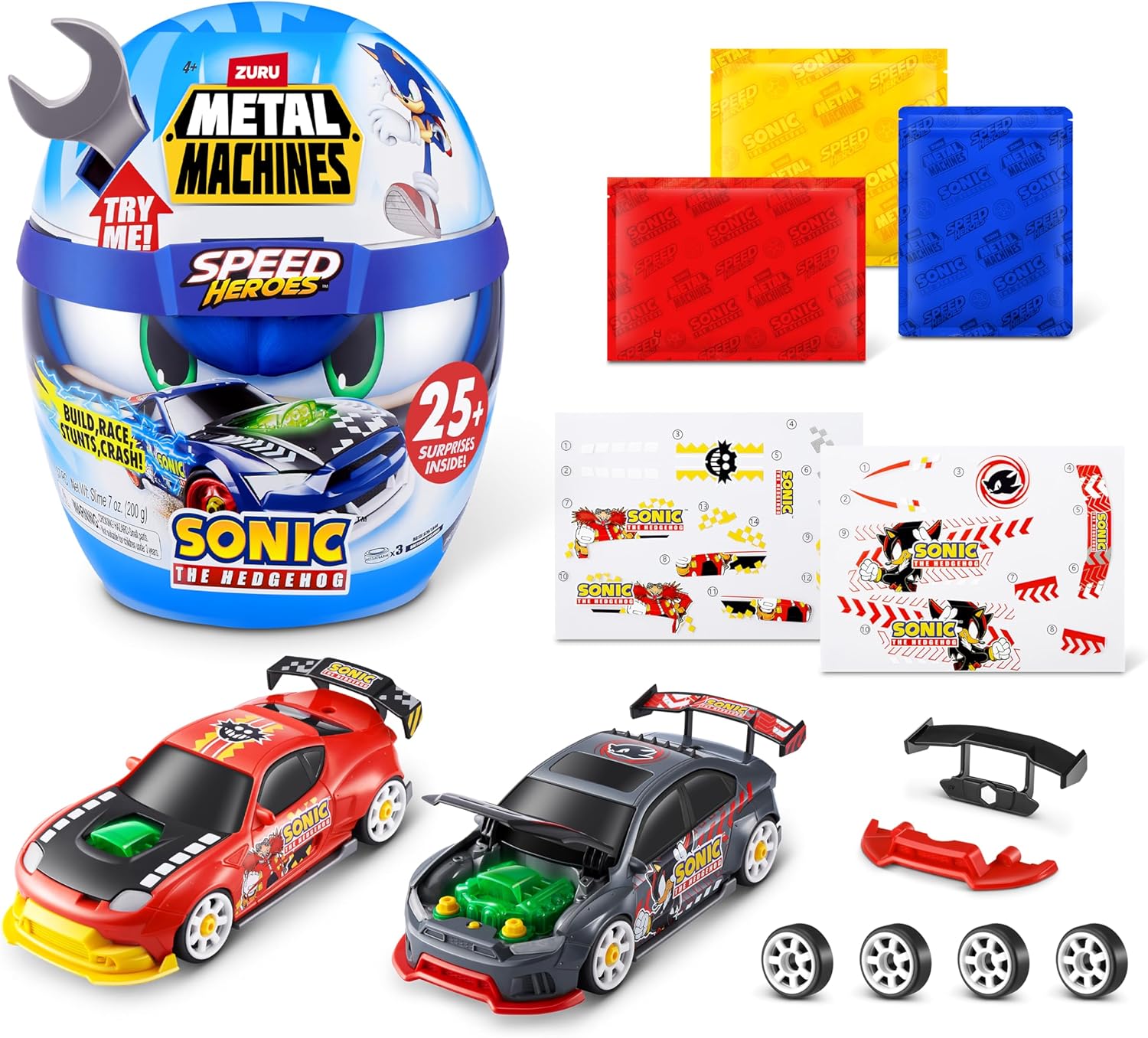 Metal Machines Speed Heroes Sonic S1 Playset
