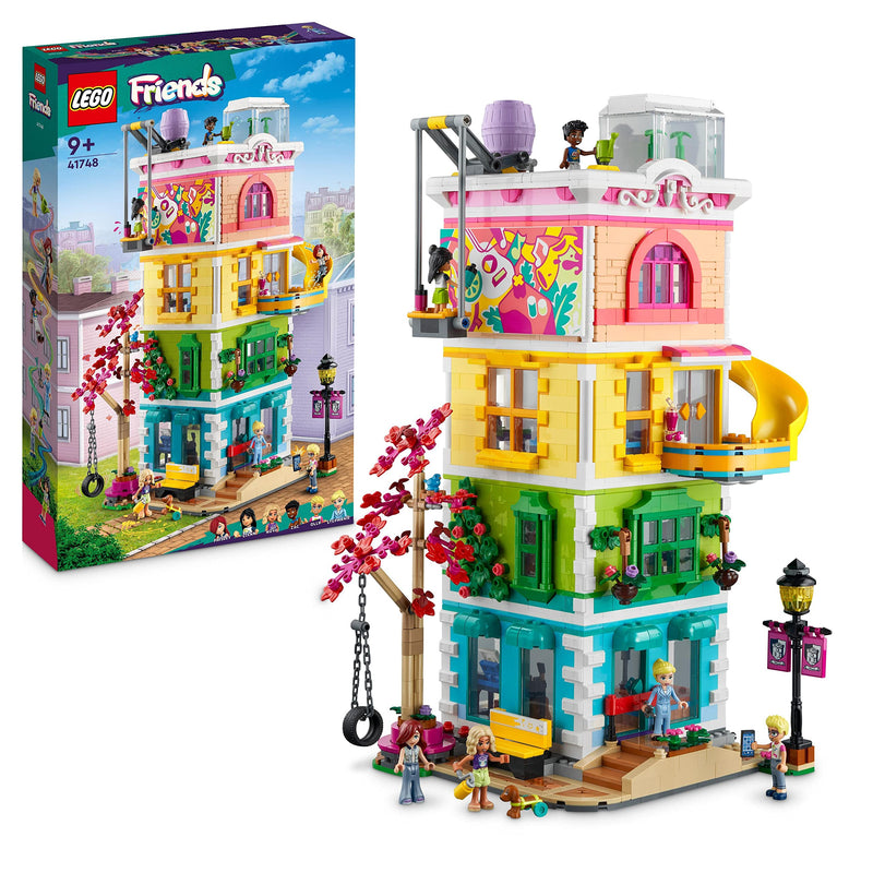 LEGO 41748 Friends Heartlake City Community Centre Modular Building Set, Toy Birthday Gift Idea for Kids, Girls, Boys with Art and Recording Studios, Gaming Room plus Pickle the Dog and More