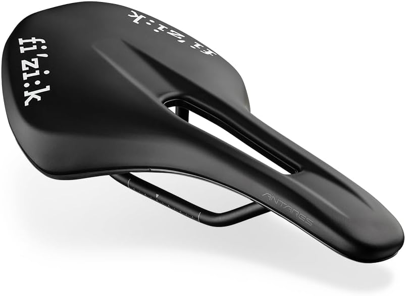 Fizik Vento Antares R5 Road Bike Saddle, Carbon Reinforced Shell with Alloy Rails, 140mm Width, Black