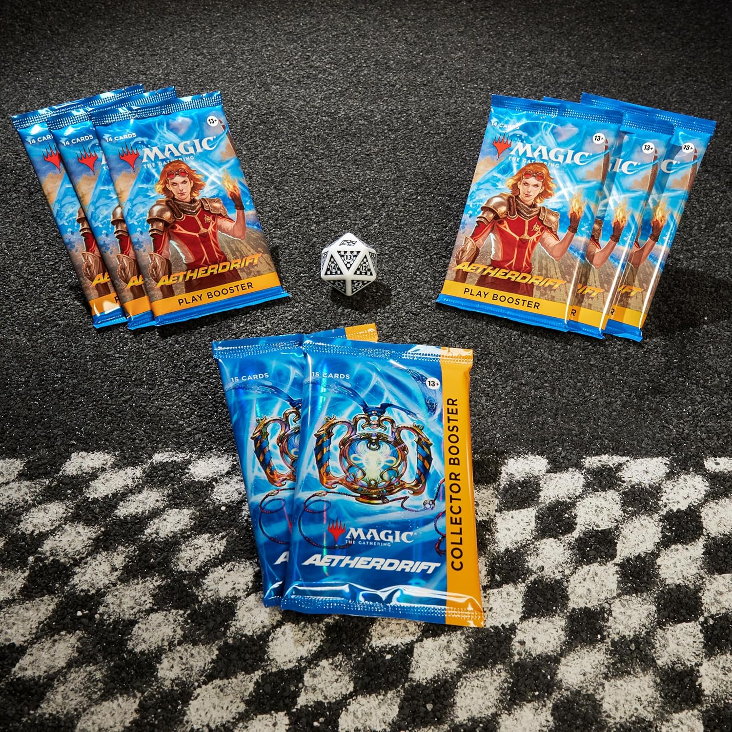 Finish Line Bundle de Aetherdrift, de Magic: The Gathering (Versión en Inglés