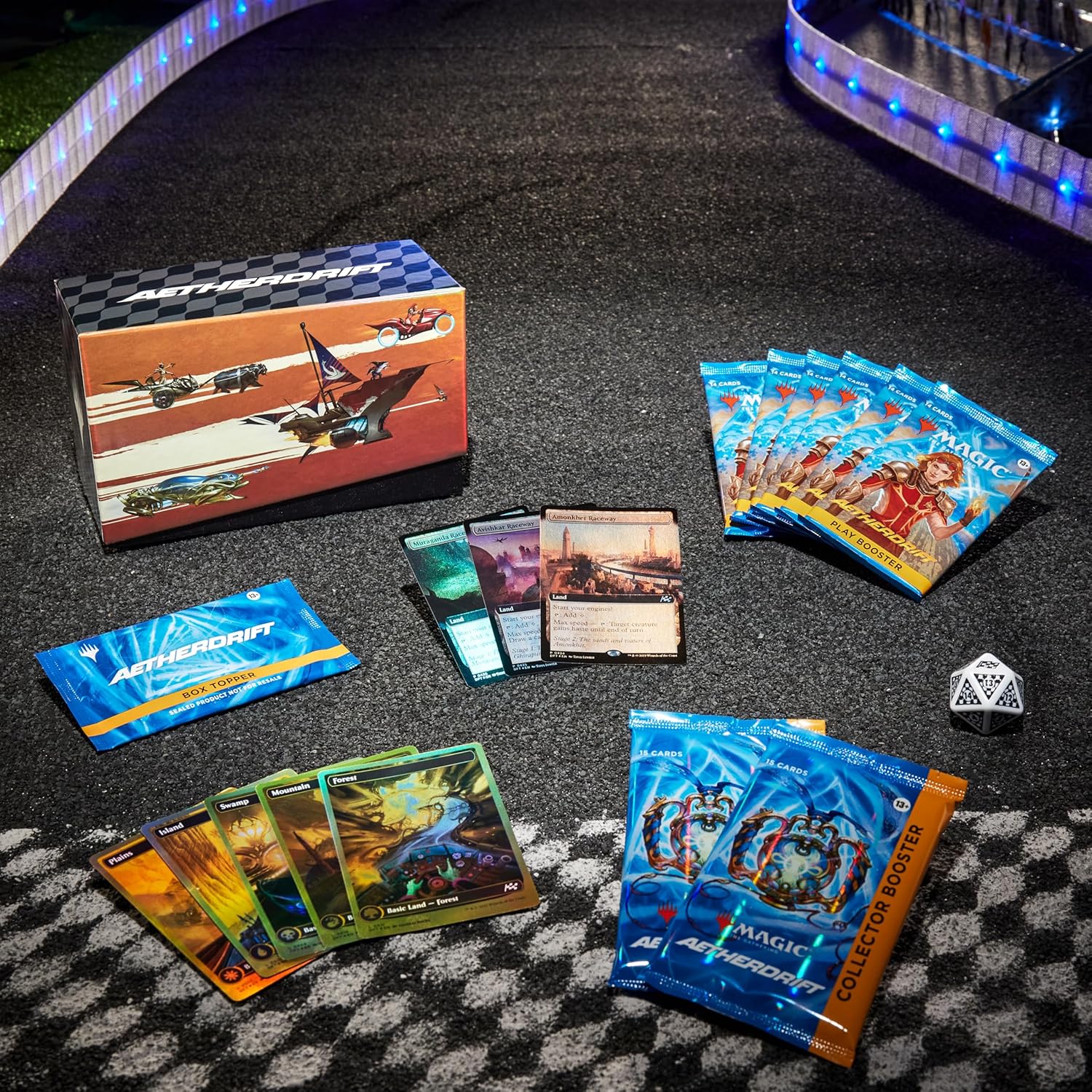 Finish Line Bundle de Aetherdrift, de Magic: The Gathering (Versión en Inglés