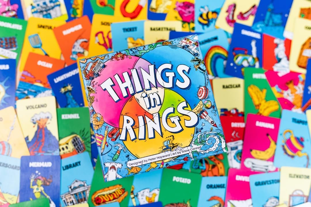 Allplay - Things in Rings Board Game - Small Box Big Game - 2 to 6 Players - 20 Minute Play Time