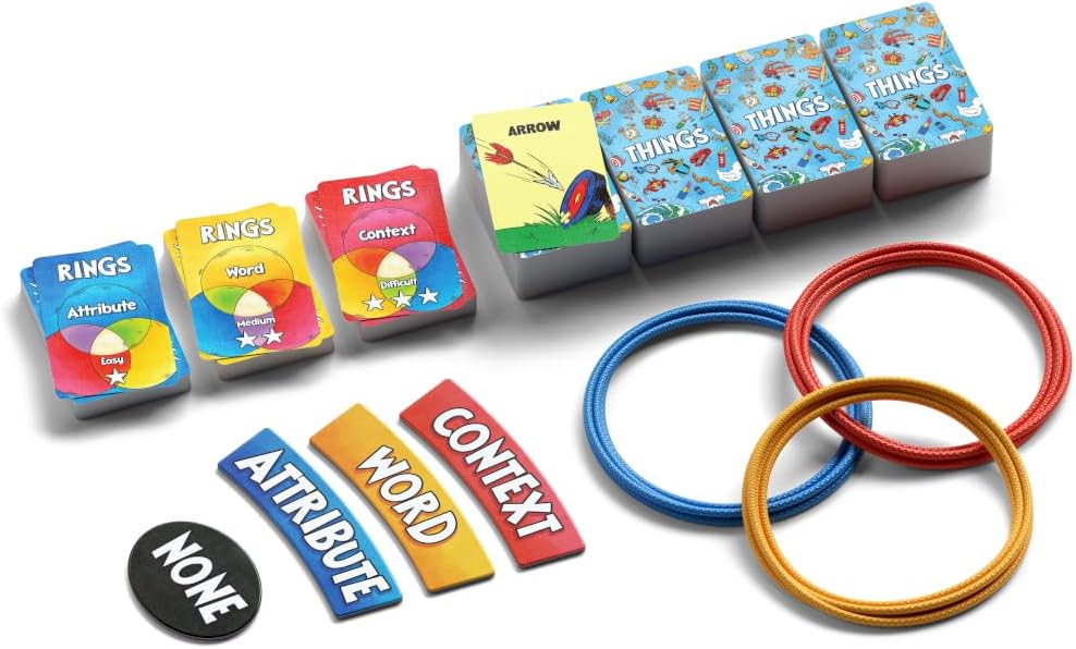Allplay - Things in Rings Board Game - Small Box Big Game - 2 to 6 Players - 20 Minute Play Time