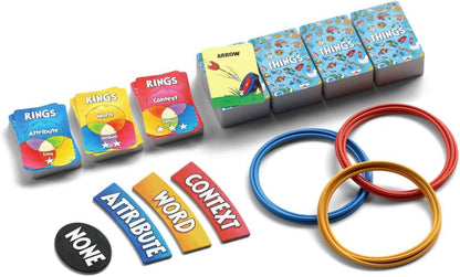 Allplay - Things in Rings Board Game - Small Box Big Game - 2 to 6 Players - 20 Minute Play Time