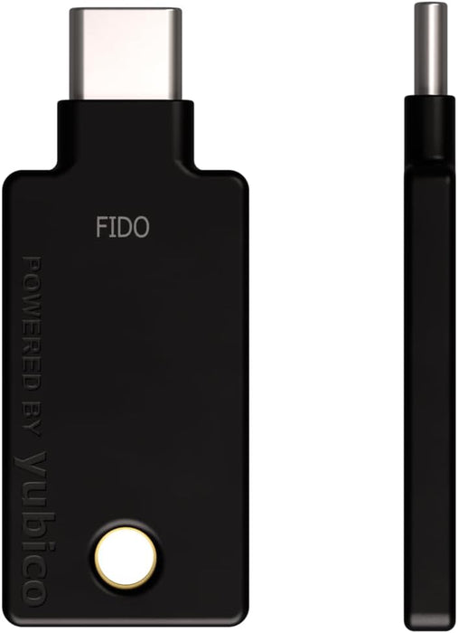 Yubico - Security Key C NFC - Schwarz - Sicherheitsschlüssel für Zwei-Faktor-Authentifizierung (2FA), Anschluss über USB-C und NFC - FIDO-zertifiziert