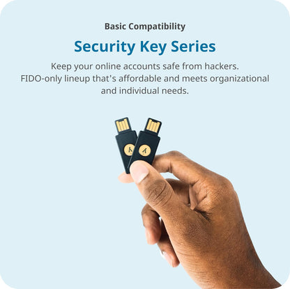 Yubico - Security Key C NFC - Schwarz - Sicherheitsschlüssel für Zwei-Faktor-Authentifizierung (2FA), Anschluss über USB-C und NFC - FIDO-zertifiziert
