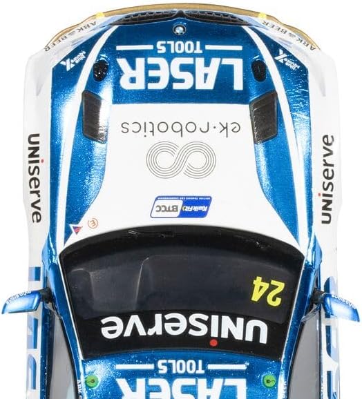 Scalextric Cars - C4526 BMW 330e NGTC - Laser Tools - Jake Hill 2023 - Toy Slot Car for use Race Tracks or Set - Small Kids Gift Ideas for Boy/Girl Ages 3 Accessories