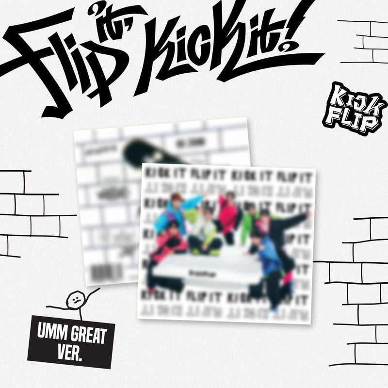Flip It, Kick It! - Umm Great Version - incl. 20pg Photobook, Sticker, Folded Poster + Photocard