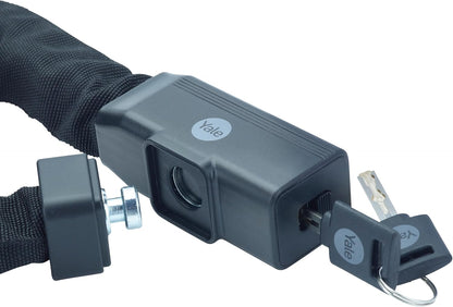Yale Catena di sicurezza con chiave Serie Essential YCHK0/8/90/2 lunghezza 900mm, Lega di Zinco, Incluse 2 Chiavi, Testato con spray salino per 96 Ore, diverse opzioni di chiusura