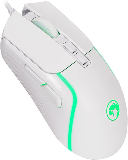 Marvo Scorpion M292 WH CAPO wired Gaming Mouse 7 colors lighting 8000 DPI - White