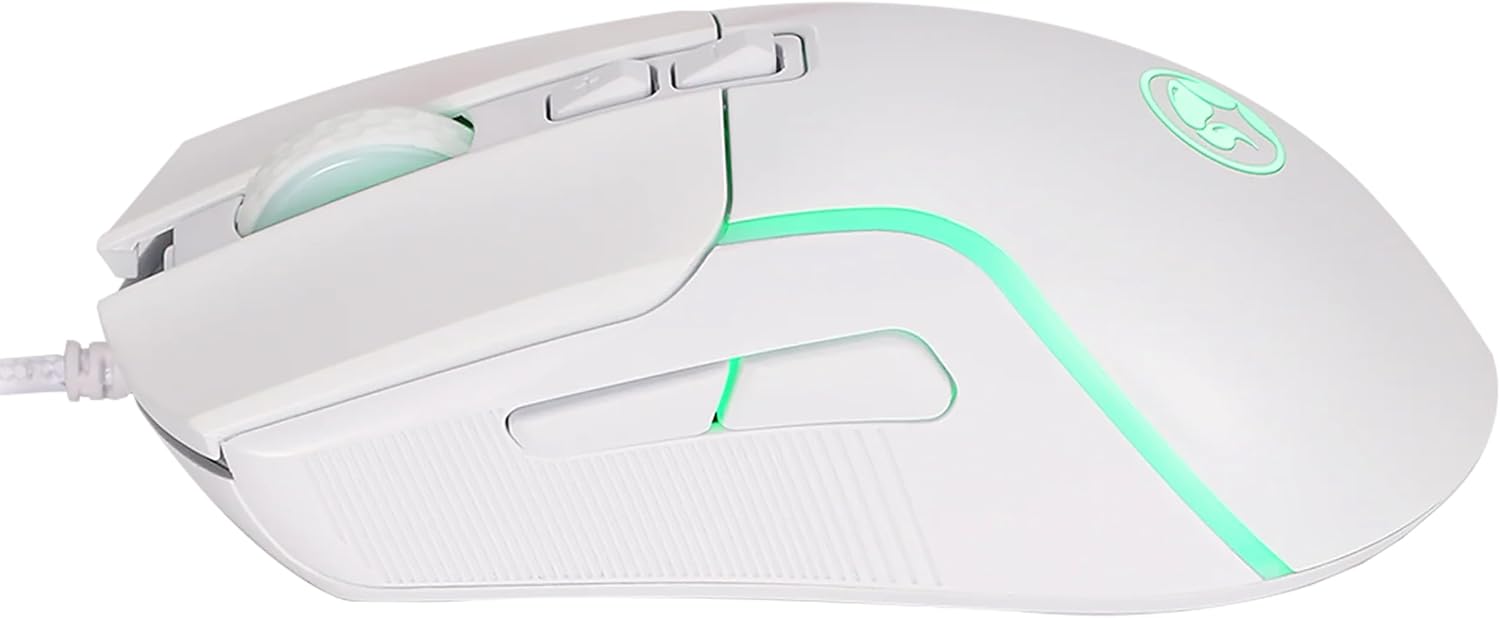 Marvo Scorpion M292 WH CAPO wired Gaming Mouse 7 colors lighting 8000 DPI - White