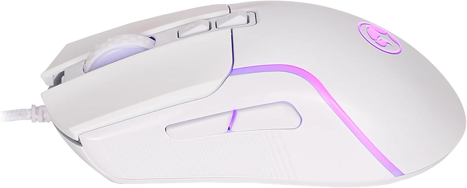 Marvo Scorpion M292 WH CAPO wired Gaming Mouse 7 colors lighting 8000 DPI - White
