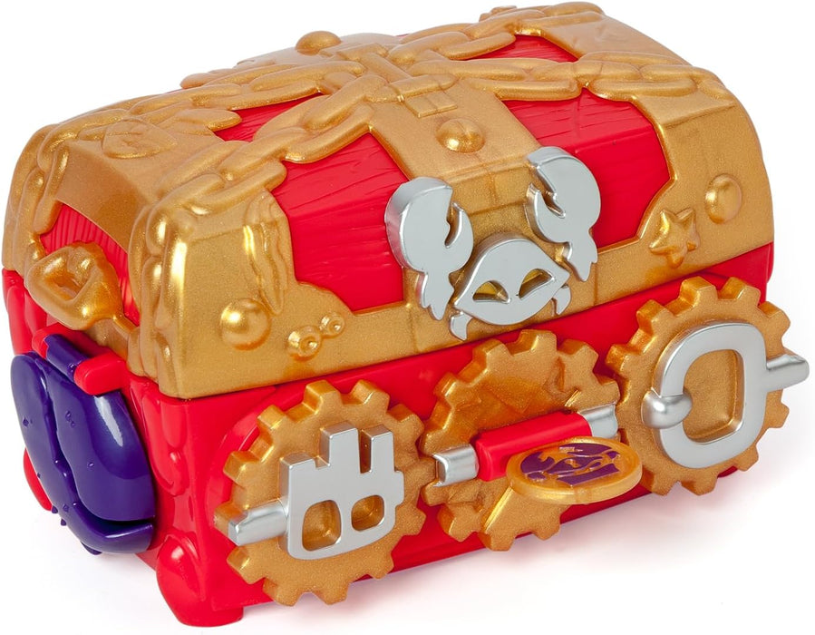 PIRATIX, ADVENTURE WORLD Monster Treasure - Treasure chest with a monster hidden inside, includes 1 chest, 3 Piratix, 1 treasure and 3 accessories