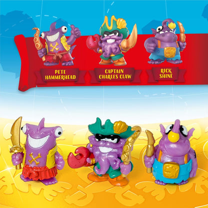PIRATIX, ADVENTURE WORLD Monster Treasure - Treasure chest with a monster hidden inside, includes 1 chest, 3 Piratix, 1 treasure and 3 accessories