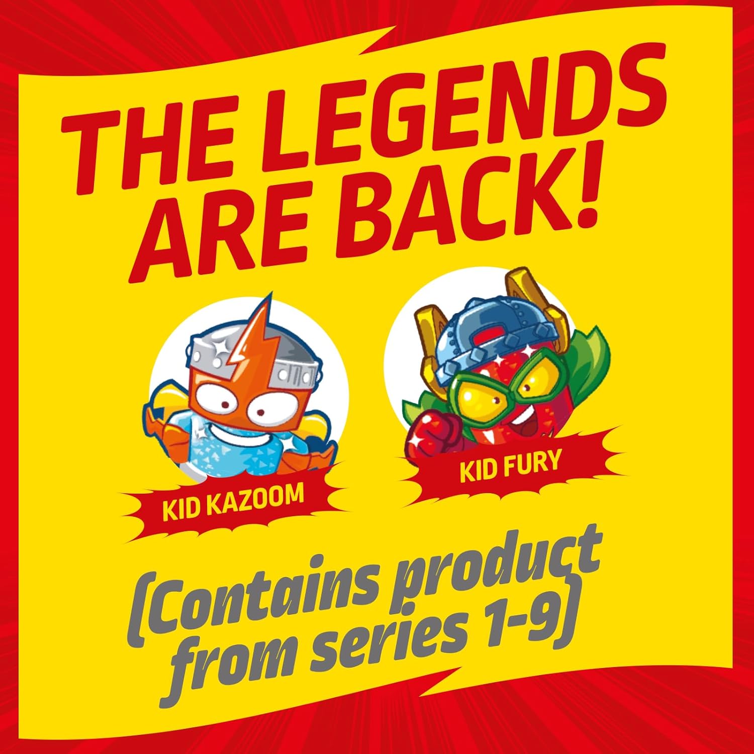 SUPERTHINGS LEGENDS - Super Vehicles 4 Pack. Assorted pack of the most legendary SuperThings characters. Includes 5 SuperThings and 4 vehicles. Contains products from series 1-9
