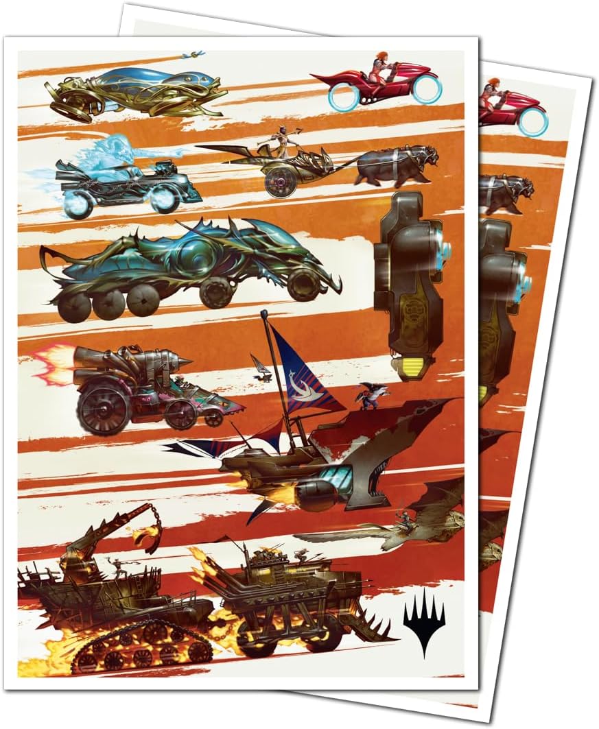 Ultra Pro: Magic The Gathering: Aetherdrift: 105ct Apex Deck Protector Sleeves Set Symbol: Finish Line Key Art
