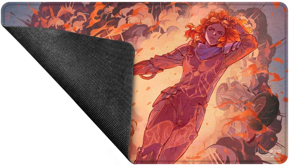Ultra PRO - Aetherdrift Chandra’s Ignition Stitched Edge Playmat for Magic: The Gathering, Use as Mousepad, Desk Mat, Protects MTG Cards During Gameplay, TCG Trading Card Games