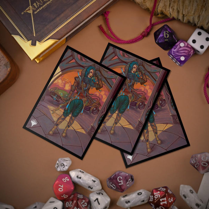 Ultra Pro - Magic: The Gathering - Aetherdrift - 100ct Deck Protector Sleeves - Borderless Racer 1