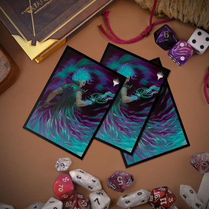 Ultra PRO - Aetherdrift Winter, Cursed Rider 100ct Deck Protector® Sleeves for Magic: The Gathering, Sports Cards, MTG, D&D Cards, Sized to Fit Standard Size Cards, Gaming Accessory
