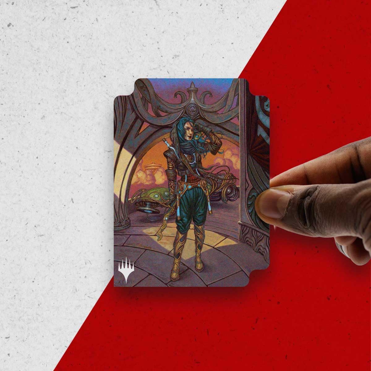 Ultra Pro - Magic: The Gathering - Aetherdrift - 100+ Deck Box - Borderless Racer 1