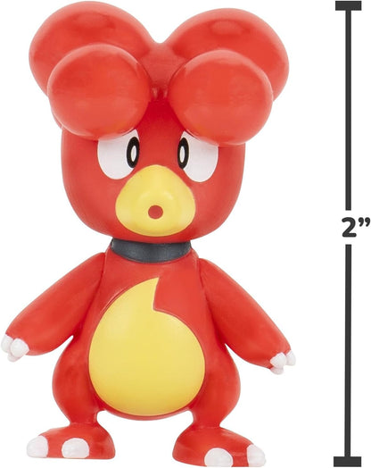 Pokemon Battle Figure 2 Pack (Magby & Squirtle #5) W19 Figure