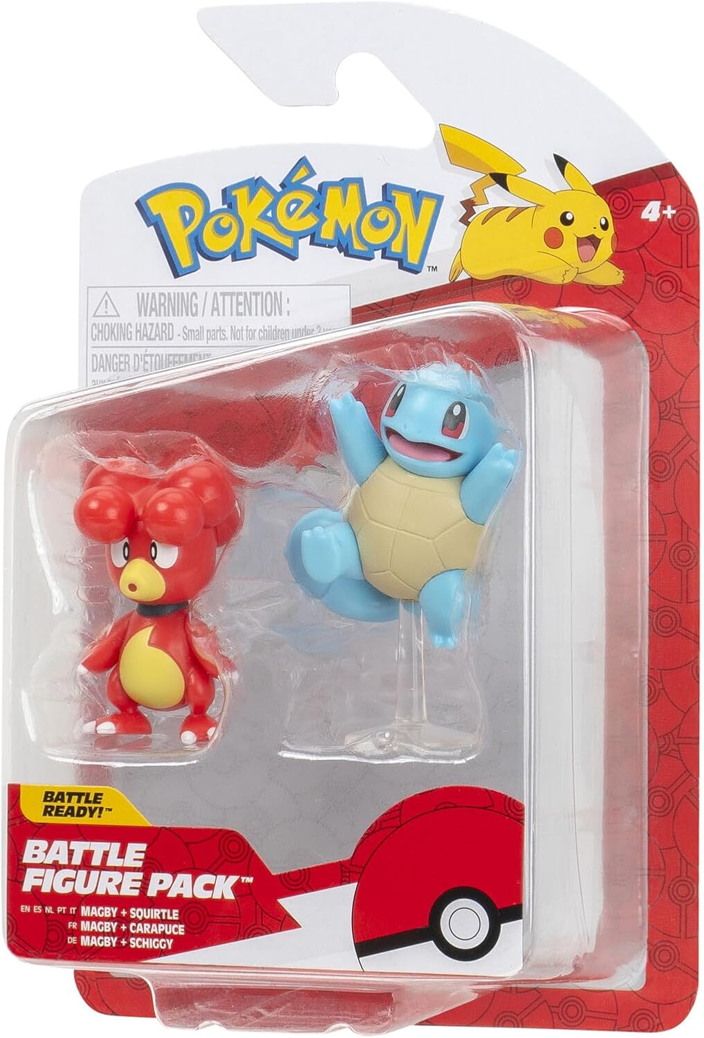 Pokemon Battle Figure 2 Pack (Magby & Squirtle #5) W19 Figure