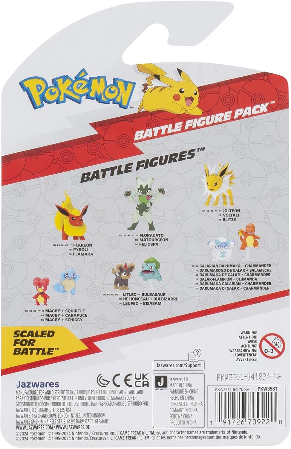 Pokemon Battle Figure 2 Pack (Magby & Squirtle #5) W19 Figure