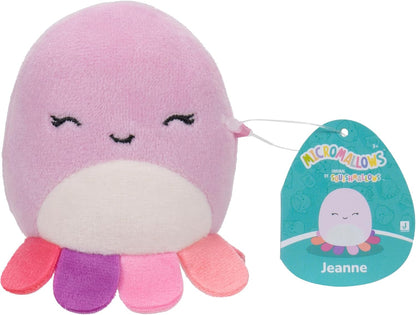 Micromallows Squishmallows Original 4-Pack – Carmelita S'mores, Jeanne Octopus, Luciano Lion, Wendy Frog