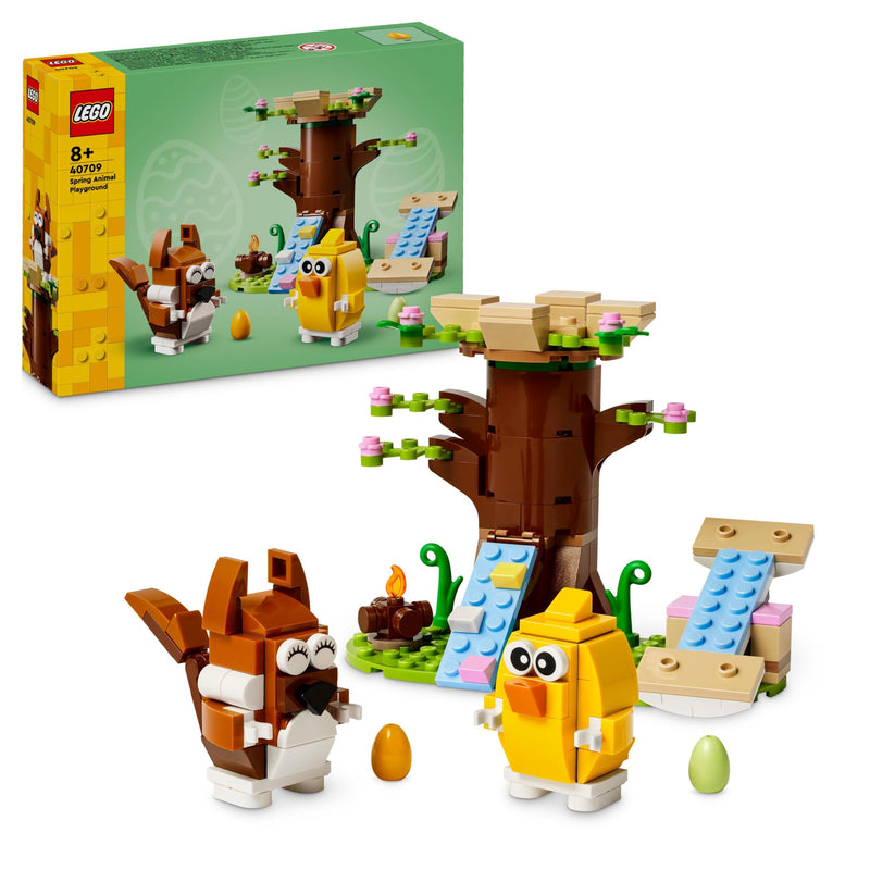 LEGO Spring Animal Playground Building Toy Set with Bird and Squirrel Figures, Tree-House Playset for Kids, Gift Idea for 8 Plus Year Old Boys and Girls Who Love Imaginative Play 40709