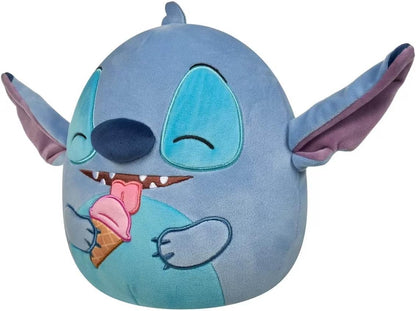 Squishmallows Little Plush Disney - Stitch Holding Snow Cone Soft Toy - 8" Plush Toy For Kids - Blue