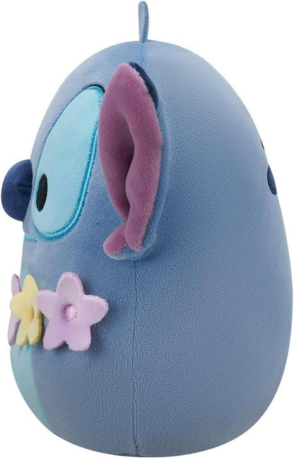Jazwares Disney Squishmallows 8-Inch Stitch Wearing Lei Plush – Official Little Ultrasoft Stuffed Animal Collectible Disney Plush Toy