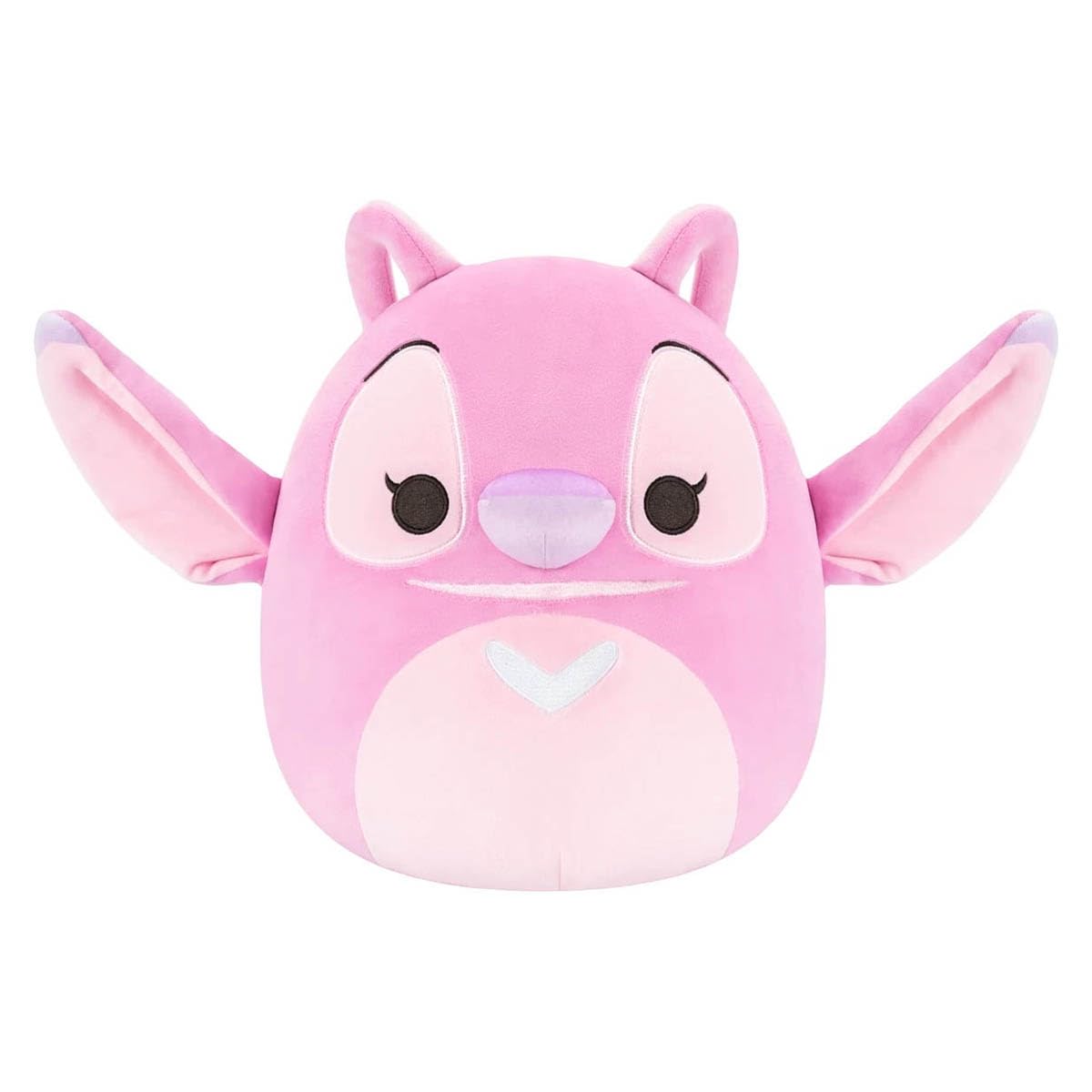 Squishmallows Original Little Plush Disney Soft Toy 8-Inch Angel Plush Toys For Kids- Official Disney Stitch, Pink